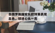 开云官网-白俄罗斯国家队欧预赛表现出色，球迷心头一亮的简单介绍